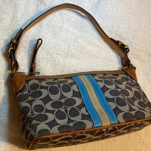 Coach Denim Stripe Mini - Picture 14 of 15